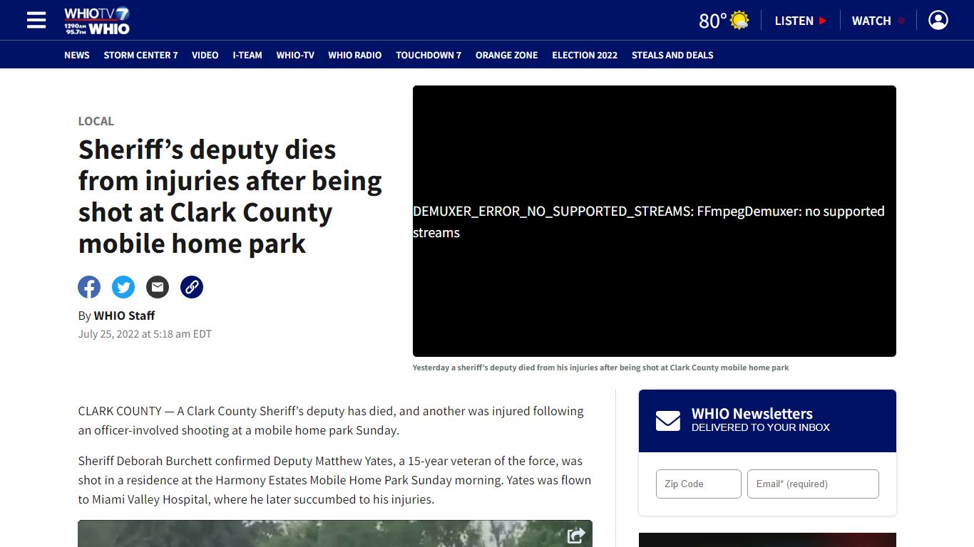 Sheriff’s deputy dies from injuries after being shot at Clark County ...